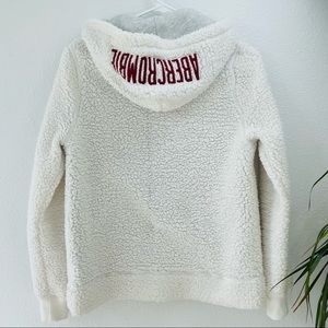 (bundle 2) Abercrombie FILA teddy hoodie crewneck white